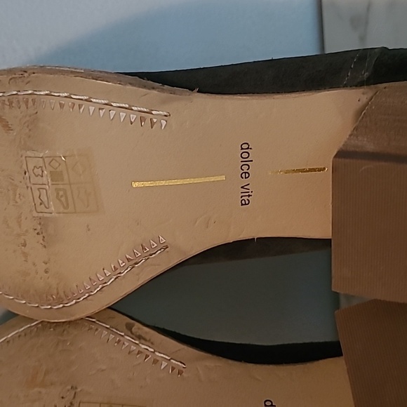 Dolce Vita Jones Dark Gray Suede Leather Chelsea Western Ankle Booties Wmn 9.5 - Picture 14 of 16